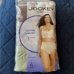 Jockey Women's Elance Cotton Comfort Briefs - Cream and Purple
